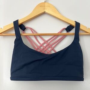 Free To Be Wild bra - size 10 | navy blue & pink